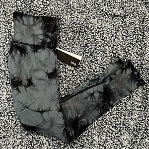 SoulCycle Black Tie-Dye Leggings